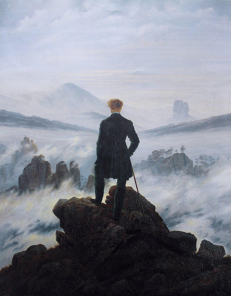 Voyageur au-dessus de la mer de nuages