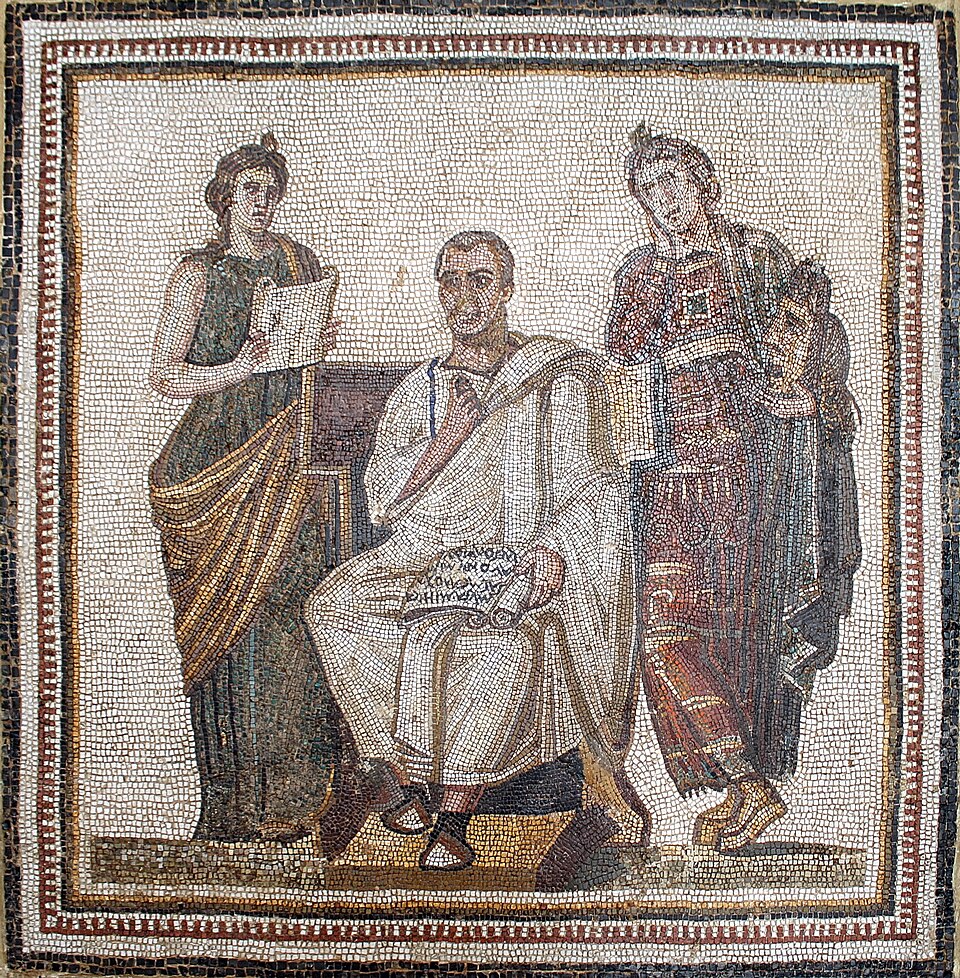 Mosaïque représentant Virgile